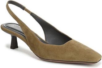 Franco Sarto Raven Slingback Kitten Heel Pump in Moss Green at Nordstrom, Size 5.5