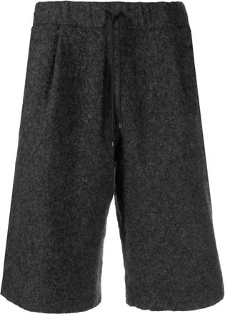 Dries Van Noten Korte Broeken, Heren, Grijs, M, Wol, Bermuda Shorts