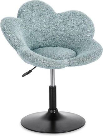 BIZZOTTO Set 2 Sgabelli Alti Tessuto Verde Scuro Moderni da Interno - BLOOM - Colore: Verde Acqua