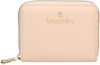 Braccialini Portemonnee met rits - Dames - Portefeuilles - Beige - ONE Size - Leer - Accessoires