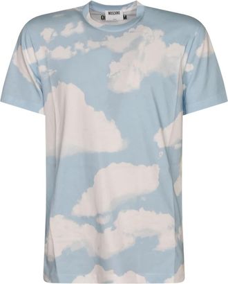 Moschino Stijlvolle T-shirts en Polos - Heren - T-shirts - Blauw - L - Tops