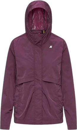 K-Way Sophile Jacket - Dames - Regenjassen - Paars - S - Nylon - Jassen