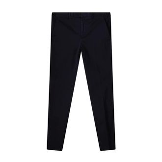 Pantaloni Torino Chinos - Heren - Broeken - Blauw - Maat: S Leer