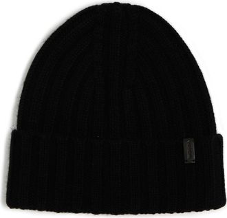 Vince Chunkky Rib Wool & Cashmere Beanie in Black at Nordstrom Rack