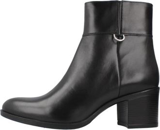 Geox Stijlvolle haklaarzen - Dames - Laarzen met Hak - Zwart - 38 EU - Schoenen