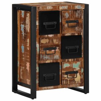 Berkfield Home Sideboard 50x35x70 cm Solid Wood Reclaimed in Brown | Size: 50 x 35 x 70 cm