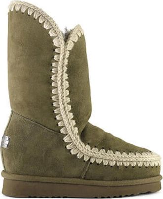 Mou Winterlaarzen - Dames - Winterlaarzen - Groen - 38 EU - Schoenen