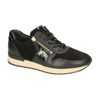 Gabor Schoenen, Dames, Zwart, 37 EU, Leer, Runners Sneakers
