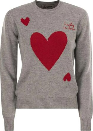 MC2 Saint Barth Truien & Vesten, Dames, Grijs, S, Wol, New Queen Sweater