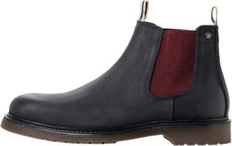 Jack & Jones Leyton Chelsea Boot - Heren - Chelseaboots - Blauw - 44 EU - Leer - Schoenen