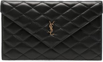 Saint Laurent Quilted Clutch Bag