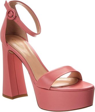 Gianvito Rossi Holly 70 Leather Platform Sandal