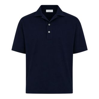 Paolo Pecora Polo Shirts, male, Blue, Size: XL Polo Shirt