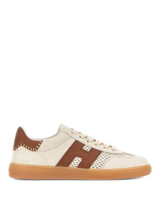 Hogan Cool Sneakers In Beige/Brown Leather