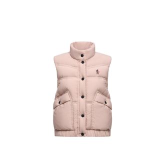 Moncler Moncler Baise Down Vest, Women, Pink, Size: 0