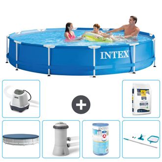 Intex Piscina Con Estructura Redonda - 366x76 Cm - 7-piezas S31567