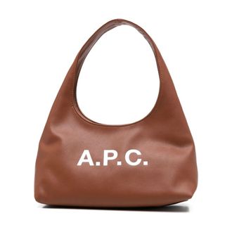 A.P.C. Baby Ninon Shoulder Bag - female - A.P.C. - Shoulder Bags - Brown - ONE SIZE - Bags