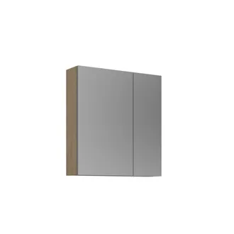 Habitat et Jardin Mobile Da Bagno Con Specchio purus Desna 60 - 60 X 16 X 66 Cm - Rovere Sonomo