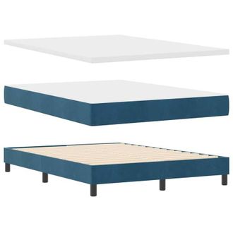 vidaXL Cama Con Somier Y Colch&oacute;n Negra 100x200 Cm Terciopelo Vidaxl
