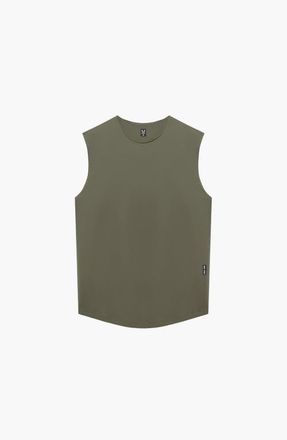 ASRV AeroSilver Cutoff Tank in Olive at Nordstrom, Size Xx-Large