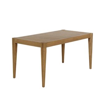 Robin des Bois Mesa de comedor de roble para 6 personas, 150 x 78 cm beige