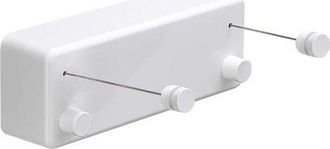 OEM Tendedero Retr&aacute;ctil De Abs + Tendedero De Aluminio Con Doble Cuerda Ajustable De Acero Inoxidable, Estilo Hotel, Resistente, De Pared, 4,2 Metros (13,