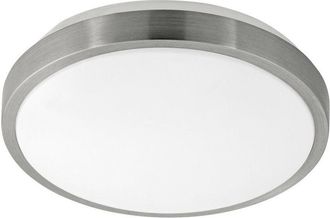 Eglo Competa 1 - led Round Flush Ceiling Light Satin Nickel White - Eglo