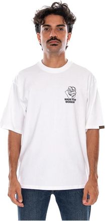 Levi's WW GR Tee Made For Workin - Heren - T-shirts - Wit - L - Katoen - Tops