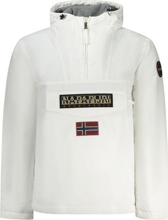 Napapijri White Polyamide Mens Mens Jacket