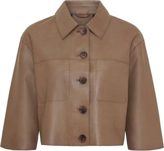 Notyz Notyz - Como Jacket - Dames - Jassen - Bruin - Maat: XL Zijde