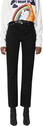 J.W.Anderson Padlock-detail Slim-fit Jeans - Dames - Slim Fit Jeans - Zwart - XS - Katoen - Jeans