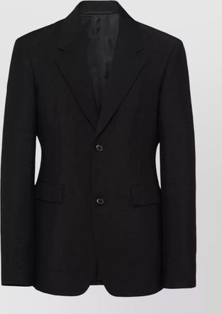 Prada mohair virgin wool single-breasted extra-slim-fit jacket