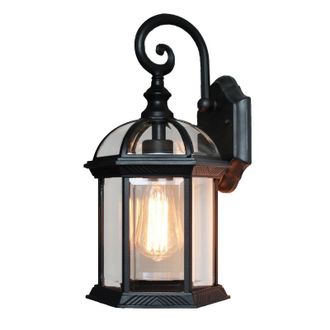 OEM Aplique De Pared Exterior, Aluminio, Vidrio, Ip65, E27, Porche, Garaje, Entrada
