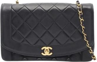 Chanel Pre-owned Vintage Crossbody Bag - Dames - Vintage Schoudertas - Zwart - ONE Size - Leer - Vintage
