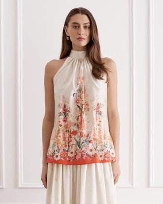 Aqua Blu Australia Alice Top in Bouquet at Nordstrom, Size X-Large