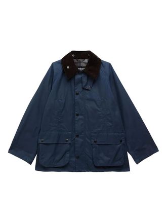 Barbour Bedale jack met ribfluwelen kraag - Blauw