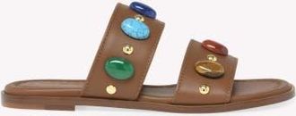 Gianvito Rossi Pasha 05 Sandals in Brown Nappa at Nordstrom, Size 36.5