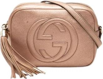 Gucci Pre-owned Soho Disco Crossbody Bag - Dames - Vintage Schoudertas - Roze - ONE Size - Leer - Vintage
