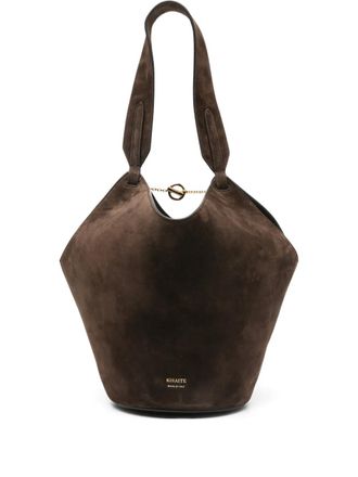 Khaite mini Lotus tote bag - Brown