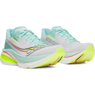 Saucony Endorphin Azura Running Shoe in White/Splash at Nordstrom, Size 10.5