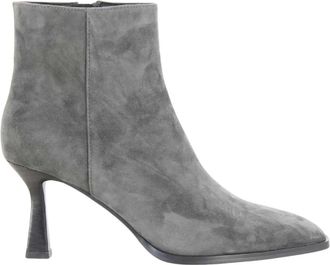 Lola Cruz Enkellaarsjes - Dames - Laarzen met Hak - Grijs - 38 EU - Schoenen