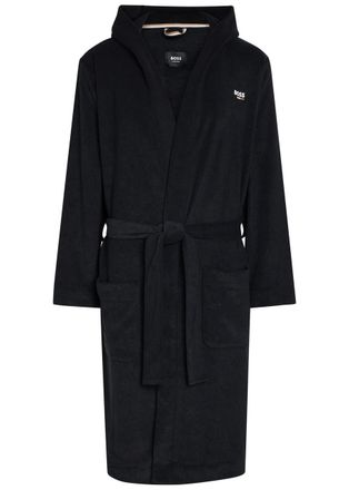 BOSS Boss Hooded Terry Robe - Black - L