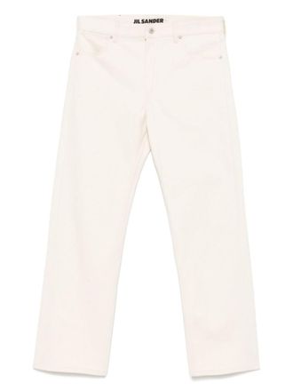 Jil Sander Beige Straight Leg Jeans