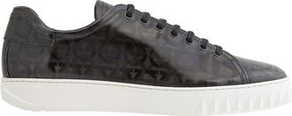 Ferragamo Salvatore Ferragamo Rhinoceros Grey Gancini Low-top Sneakers, Brand Size 6.5