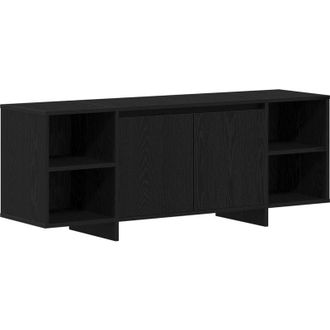 vidaXL Vidaxl - tv Stand - Black Oak - 120x30x40.5 cm - Made of Engineered Wood