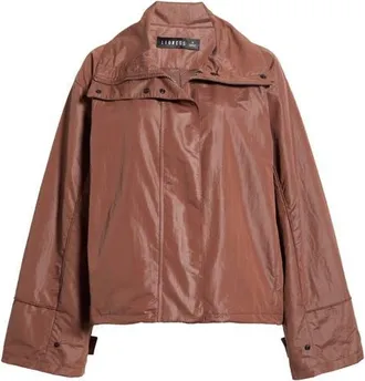 Lioness Shoreline Windbreaker Jacket in Chocolate at Nordstrom, Size X-Small