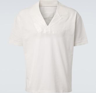 Maison Margiela Cotton piqu&eacute; polo shirt