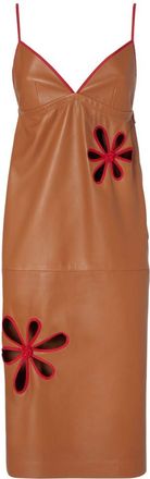 Fendi Brown V-Neck Midi Length