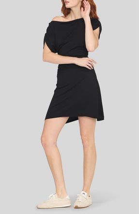 Project Social T Violeta Asymmetrical Minidress in Black at Nordstrom, Size X-Small