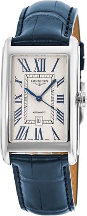 Longines DolceVita Silver Dial Blue Leather Strap Unisex Watch L5.757.4.71.9
